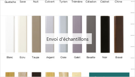 Echantillons de couleur