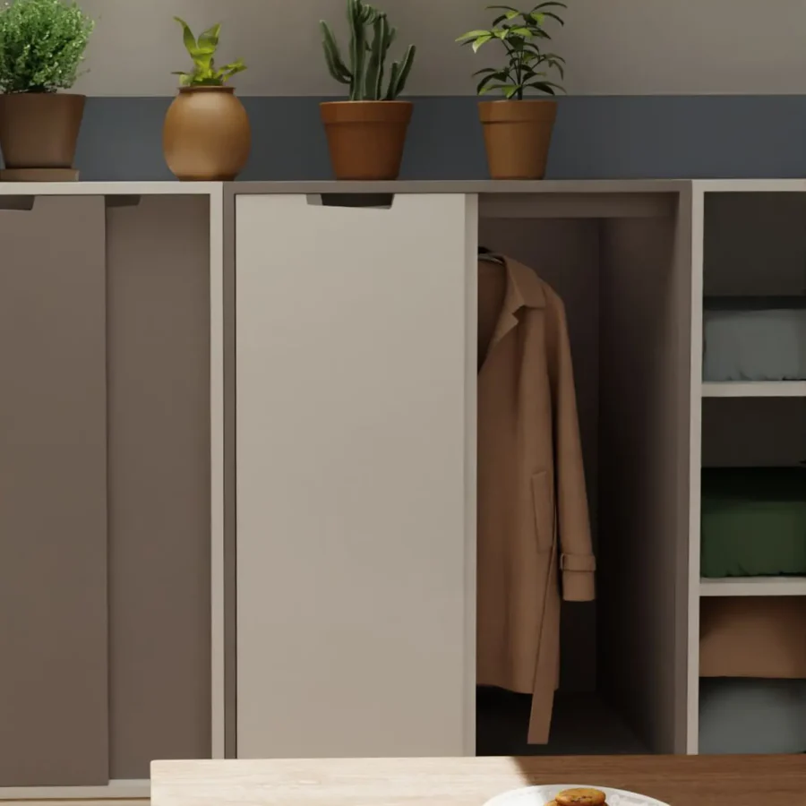 Penderie gain de place design Brick