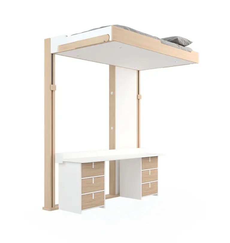 Lit escamotable avec bureau