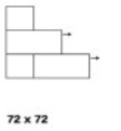 Escalier brick 72x72