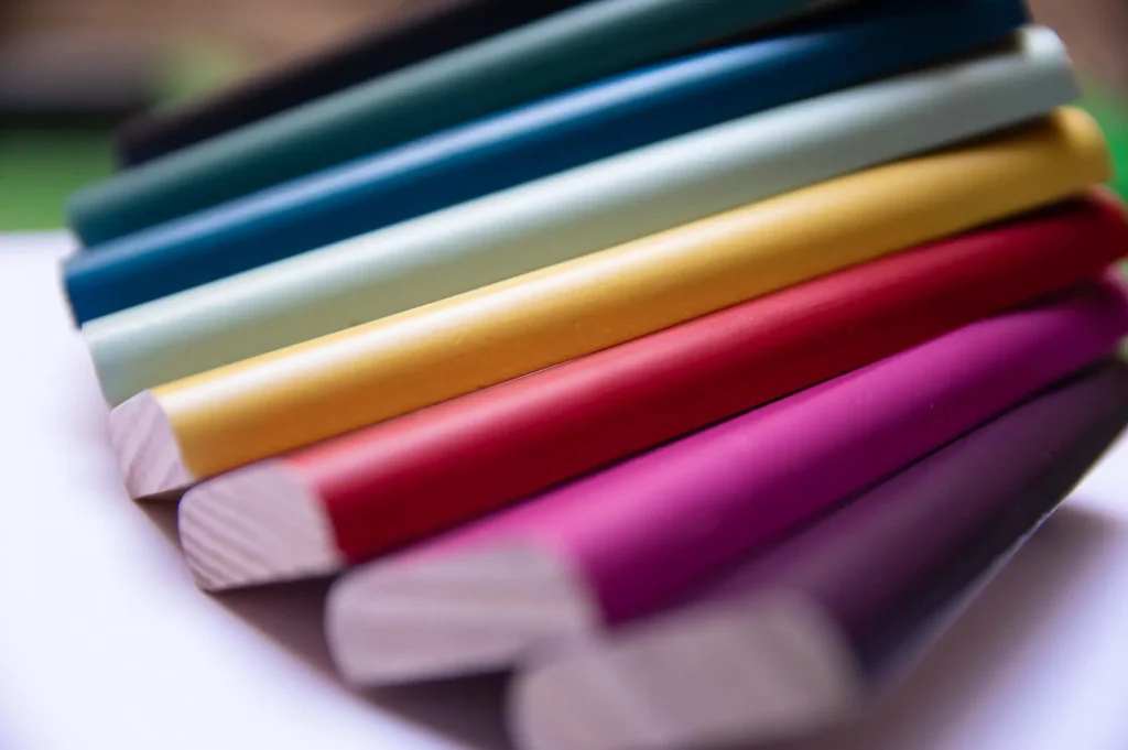 Nuancier de couleur en bois