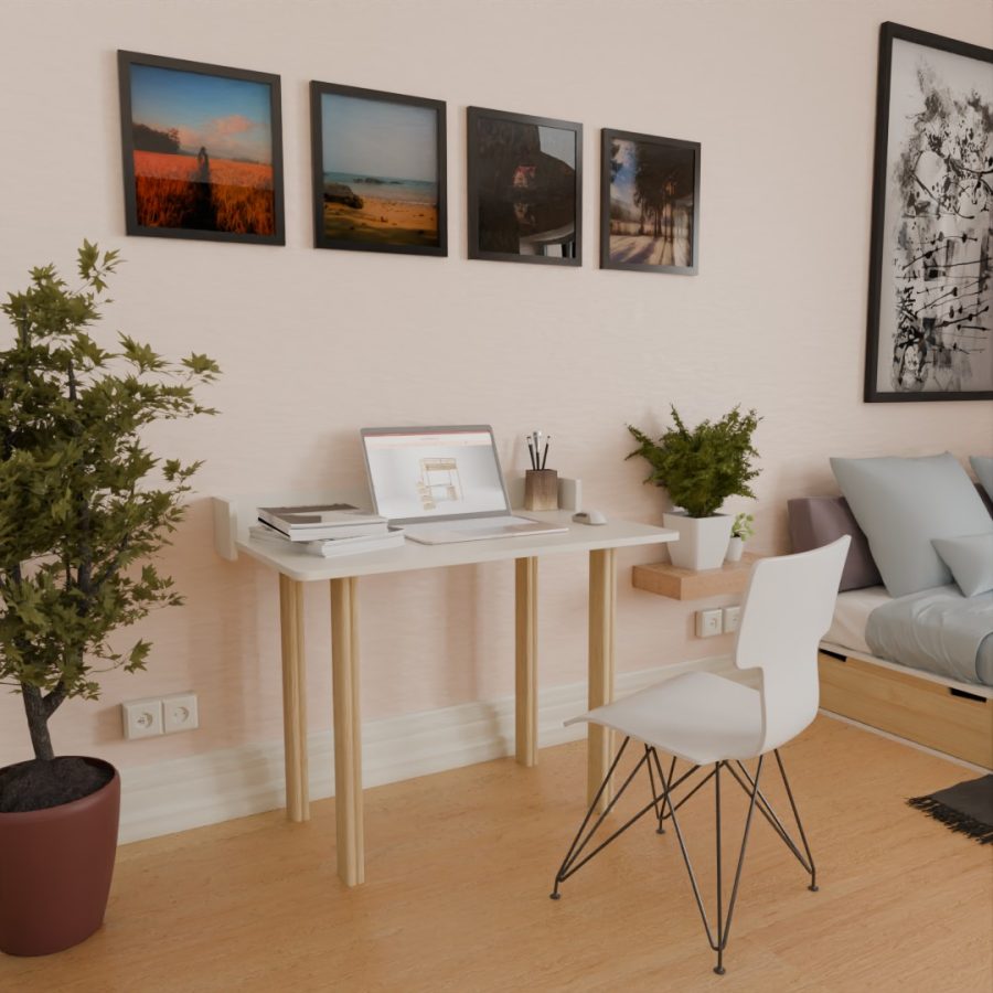 Bureau 4 pieds, le petit format pour tous les espaces