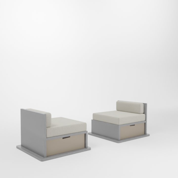 Cette chauffeuse est une assise parfaite pour être associée à votre lit escamotable. Grâce à son grand tiroir elle est un allié gain de place indispensable.