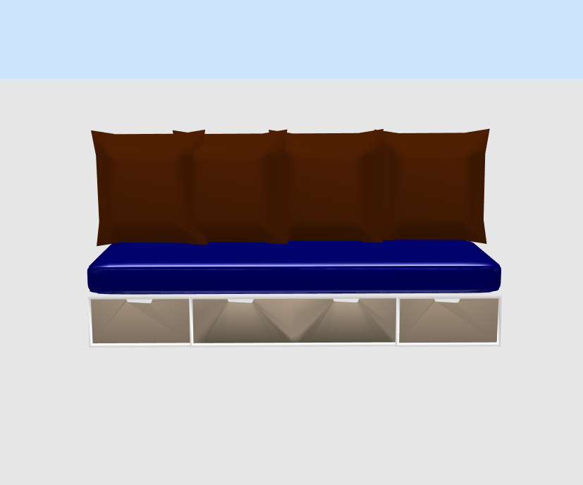 Loggia stock Paris - Banquette Bricks