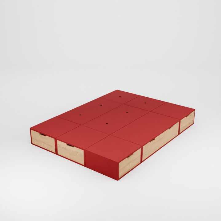 Lit Podium configuration angle 140 cm