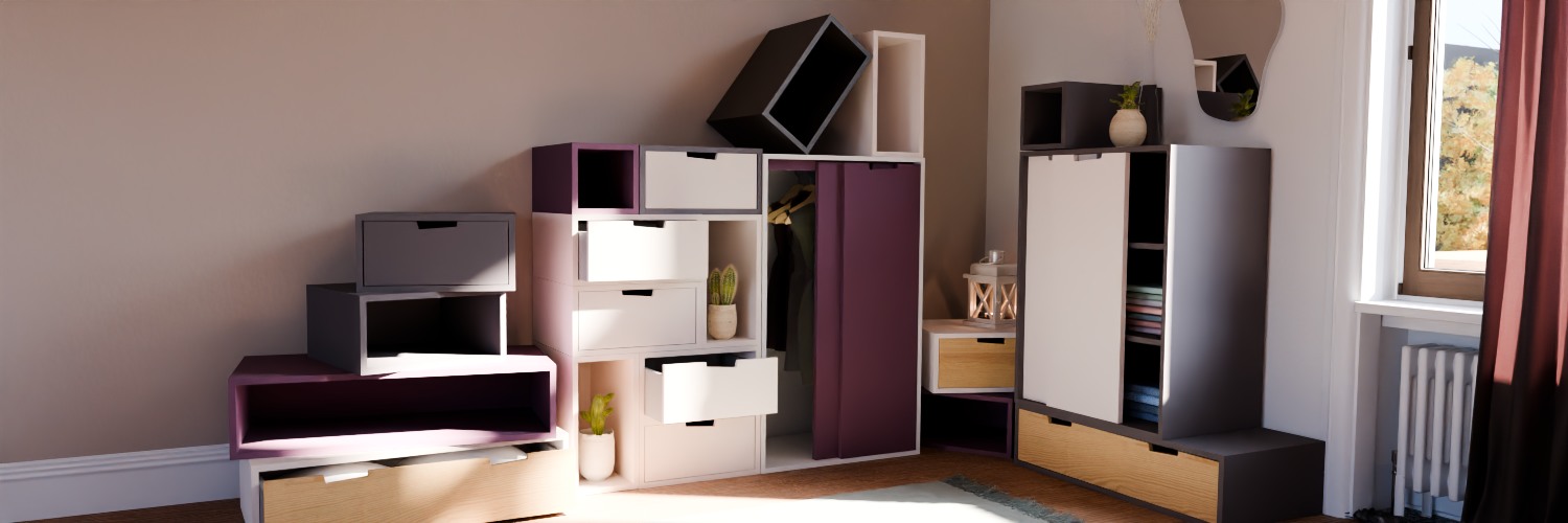 Ambiance brick it nouvelle génération violet