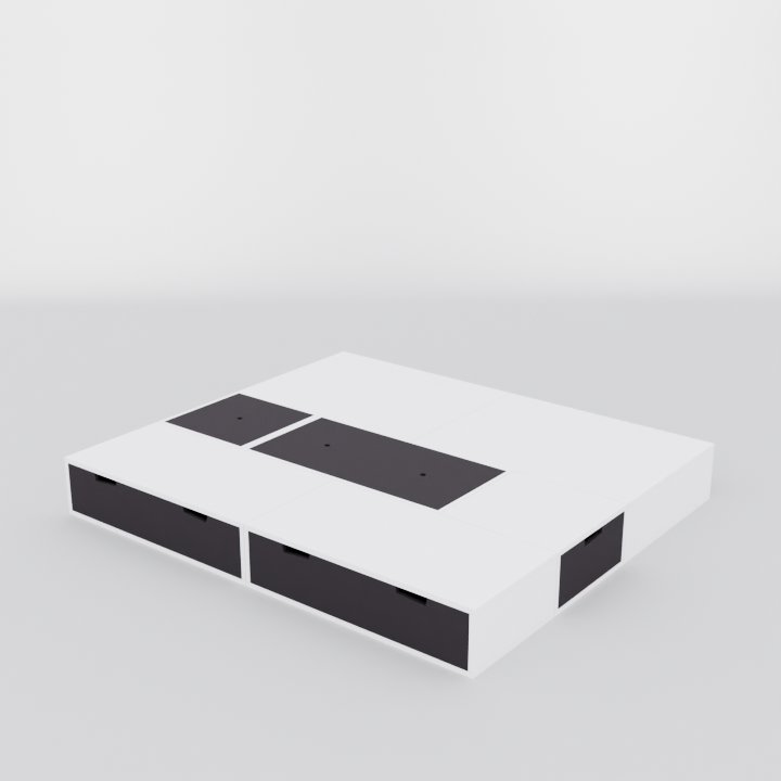 Lit Podium configuration centrée 160 cm