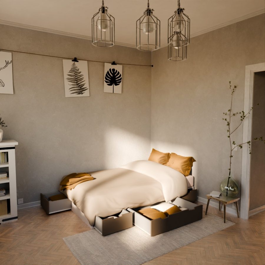 Lit podium position angle couchage 120